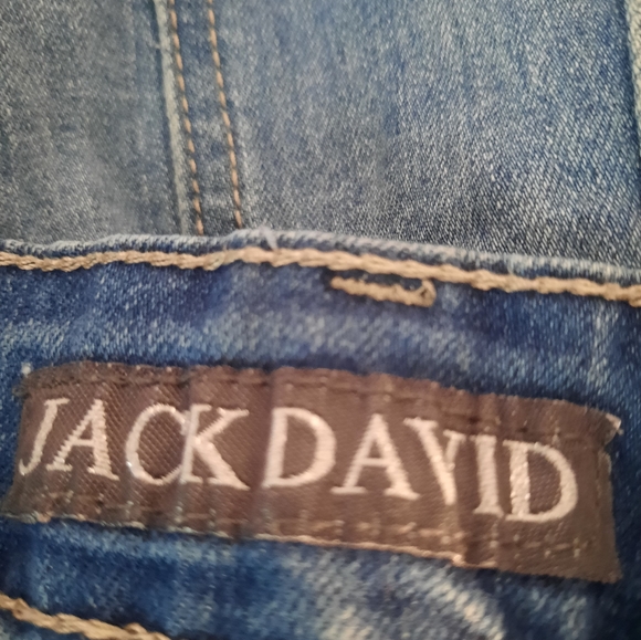 Jack David Distressed Denim Jean Skirt - Picture 4 of 6